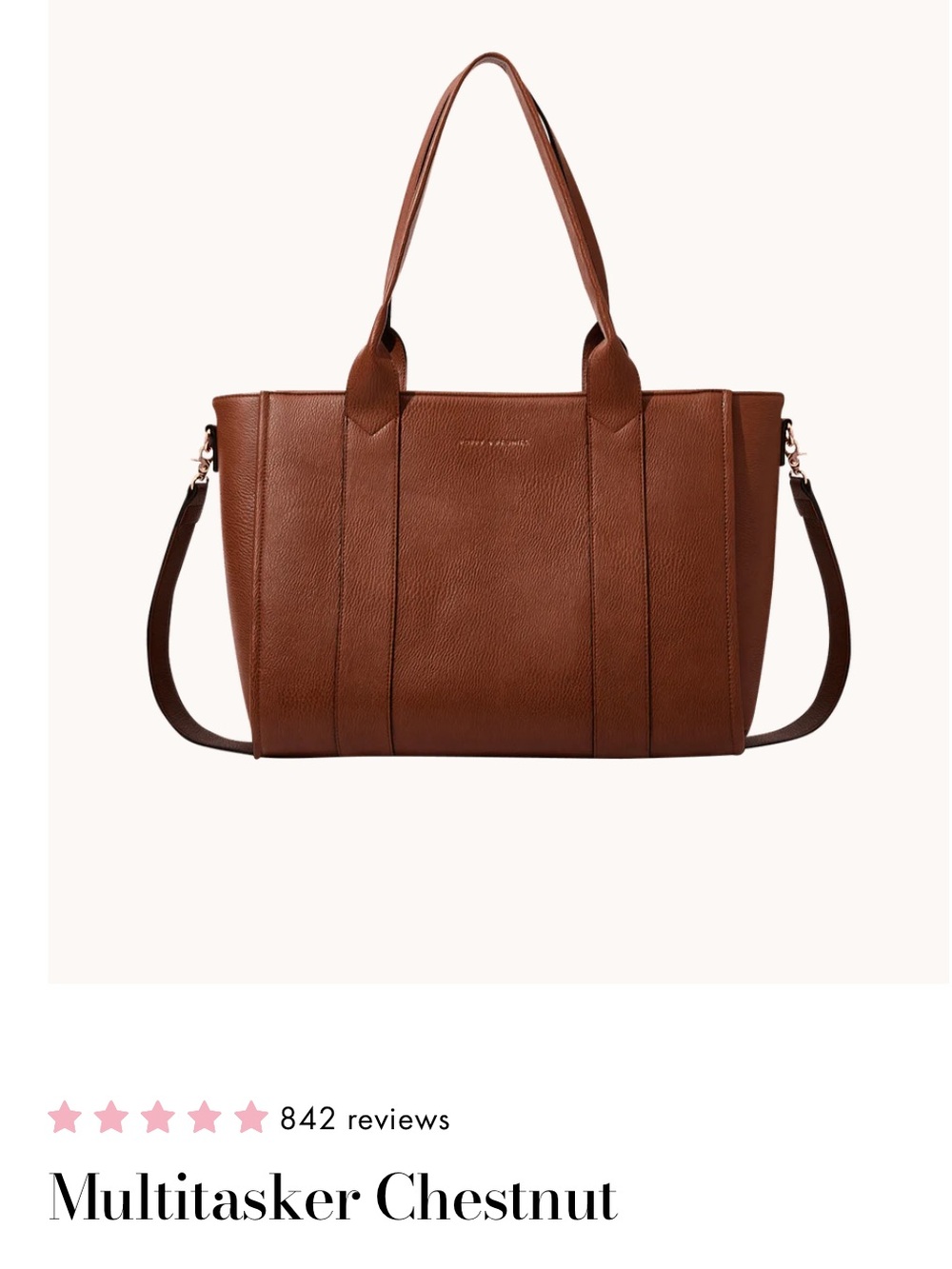 Poppy & Peonies Multitasker Chestnut Tote